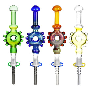 
                  
                    Load image into Gallery viewer, Studded Donut Dab Straw - 7.5&amp;quot; / Colors Vary
                  
                