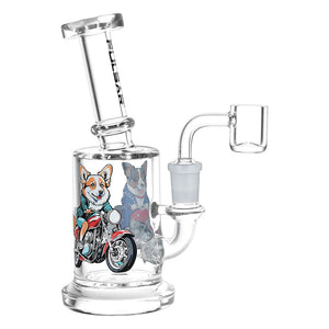 
                  
                    Load image into Gallery viewer, Pulsar Moto Corgi Glass Dab Rig - 6.75&amp;quot; / 14mm F
                  
                