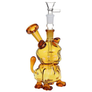 
                  
                    Load image into Gallery viewer, Purr-haps It&amp;#39;s A Cat Glass Water Pipe - 6&amp;quot; / 14mm F
                  
                