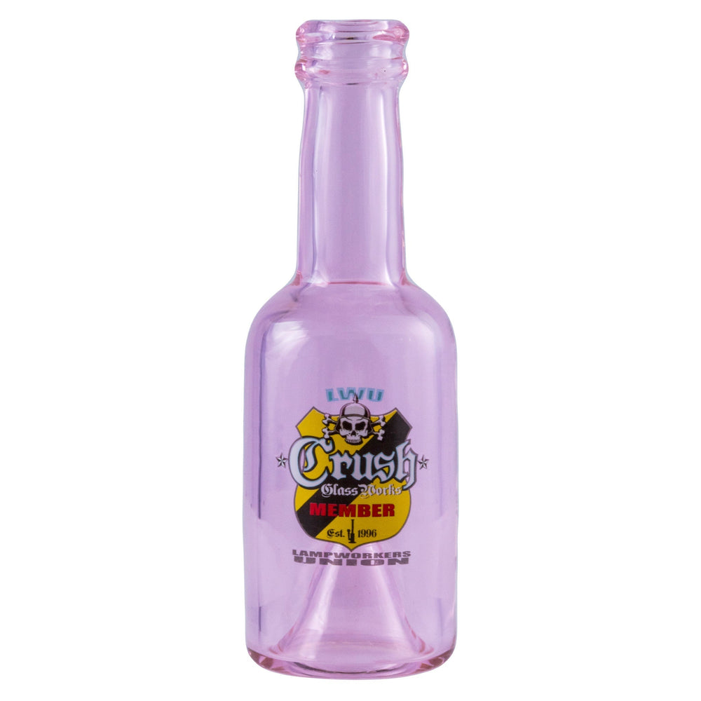 
                  
                    Load image into Gallery viewer, Crush Vibrant Borosilicate Glass Bottle Chillums - 4&amp;quot; Hand Pipes in Rainbow Colors
                  
                
