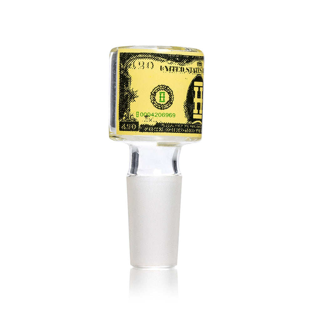 
                  
                    Load image into Gallery viewer, Dollar Glass Flower Bowl | 14mm Male Joint
                  
                