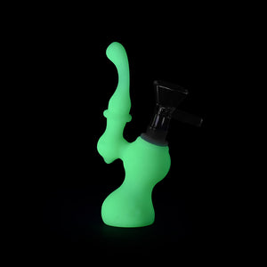 
                  
                    Load image into Gallery viewer, 5&amp;#39;&amp;#39; Silicone Upright Bubbler - UV Titanium White
                  
                