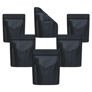 
                  
                    Load image into Gallery viewer, Cannaline Smell Proof Mylar Bags | Black Glossy Solid | 50pc
                  
                