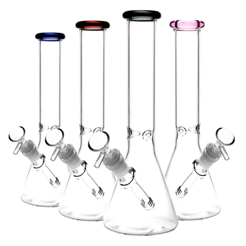 
                  
                    Load image into Gallery viewer, Classic Glass Beaker Light Water Pipe | 14mm F | Colors Vary
                  
                