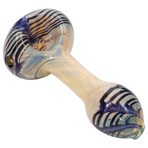 
                  
                    Load image into Gallery viewer, LA Pipes Twisty Cane Spoon Glass Pipe (Various Colors)
                  
                