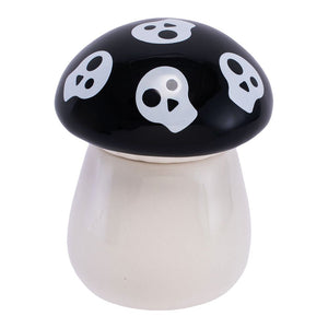 
                  
                    Load image into Gallery viewer, Mushroom Skull Ceramic Stash Jar - 4.25&amp;quot;
                  
                
