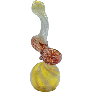 
                  
                    Load image into Gallery viewer, Fumed Sherlock Bubbler Pipe (Various Colors)
                  
                