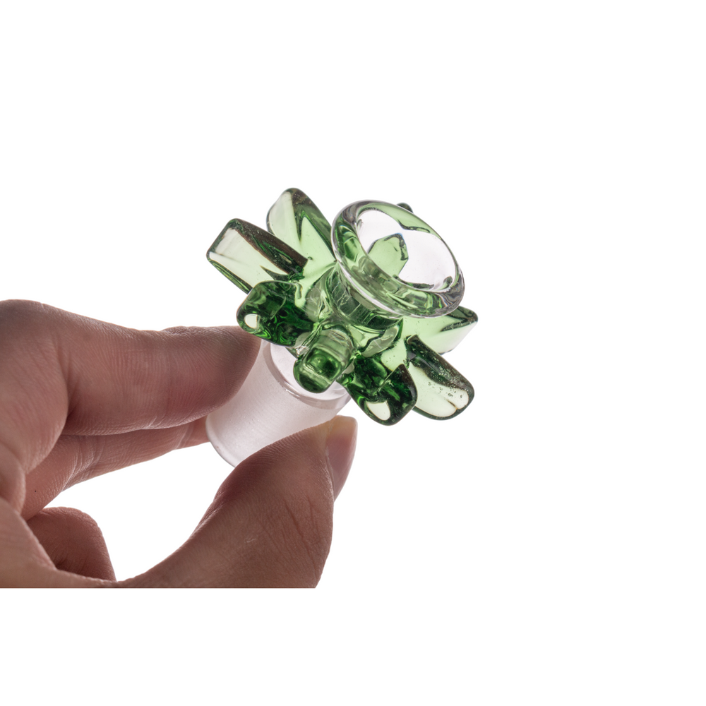 
                  
                    Load image into Gallery viewer, Heady Hemp Leaf Male Joint  14mm &amp;amp; 18mm Bowl
                  
                
