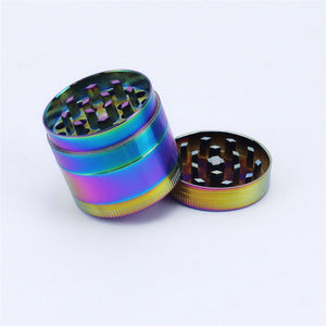 
                  
                    Load image into Gallery viewer, Zinc Alloy Iridescent 4 Piece Metal Grinder
                  
                