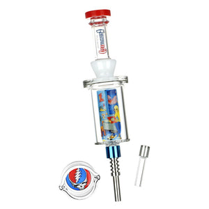 
                  
                    Load image into Gallery viewer, Grateful Dead x Pulsar Inside Print Vapor Vessel &amp;amp; SYF Dab Dish - 9.25&amp;quot; / Deadhead Dorm
                  
                