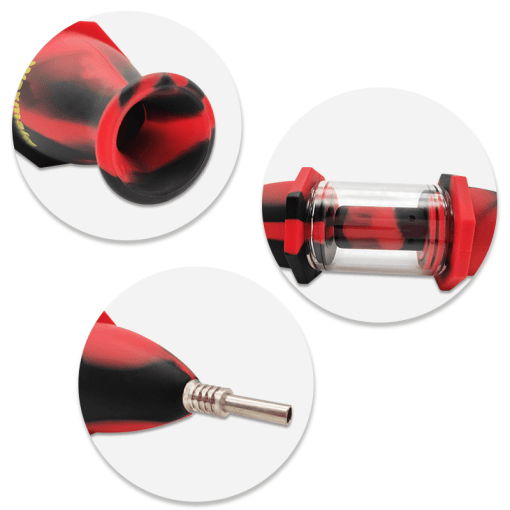 
                  
                    Load image into Gallery viewer, The 8&amp;quot; Capsule Silicone Glass Nectar Collector
                  
                