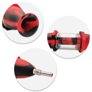 
                  
                    Load image into Gallery viewer, The 8&amp;quot; Capsule Silicone Glass Nectar Collector
                  
                