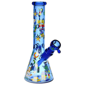 
                  
                    Load image into Gallery viewer, Spring Break Glass Beaker Water Pipe | 10&amp;quot; | 14mm F
                  
                