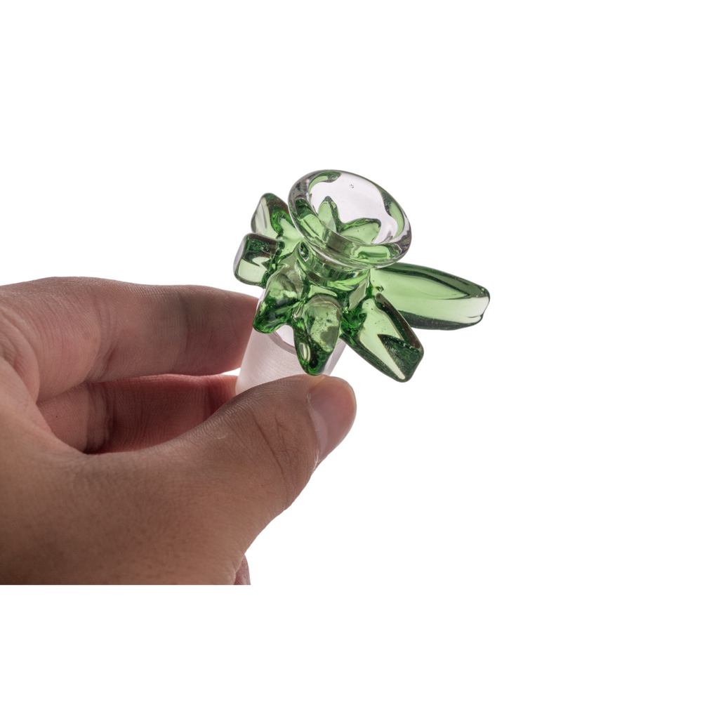 
                  
                    Load image into Gallery viewer, Heady Hemp Leaf Male Joint  14mm &amp;amp; 18mm Bowl
                  
                