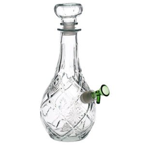 
                  
                    Load image into Gallery viewer, Vintage Decanter Style Glass Water Pipe w/ Cap - 9&amp;quot; / Lozenge
                  
                