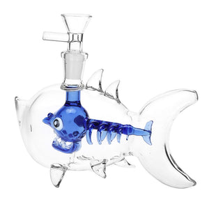 
                  
                    Load image into Gallery viewer, Fish Bone Glass Bubbler - 6.25&amp;quot; / 14mm F
                  
                