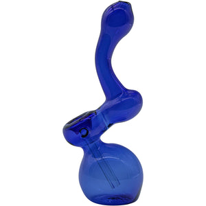 
                  
                    Load image into Gallery viewer, Glass Sherlock Bubbler Pipe (Various Colors)
                  
                