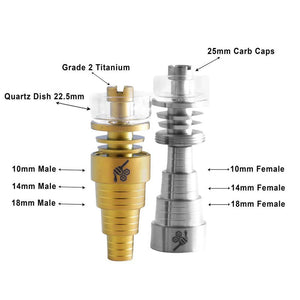 
                  
                    Load image into Gallery viewer, TITANIUM 6 IN 1 HYBRID DAB NAIL
                  
                