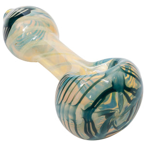 
                  
                    Load image into Gallery viewer, LA Pipes Twisty Cane Spoon Glass Pipe (Various Colors)
                  
                