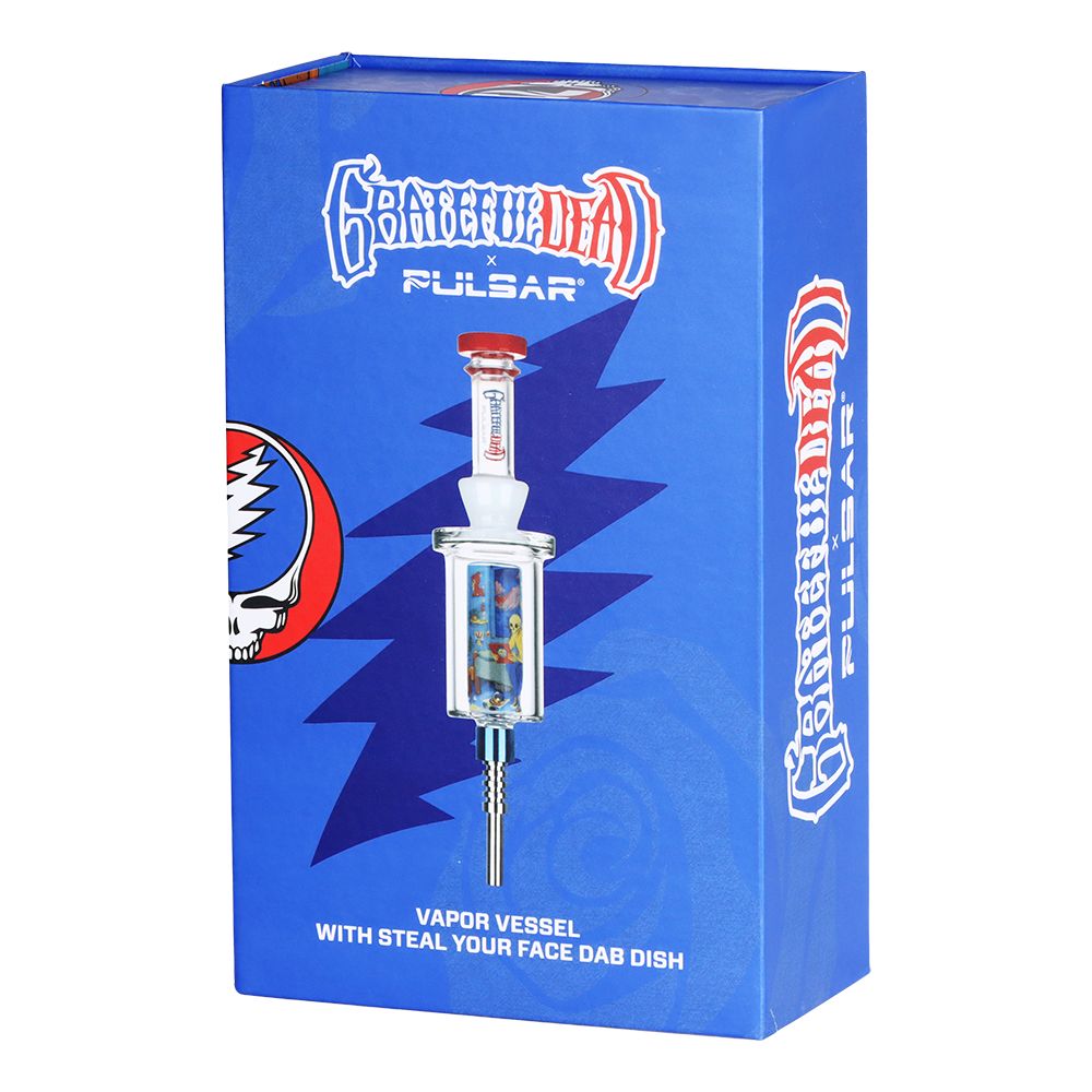 
                  
                    Load image into Gallery viewer, Grateful Dead x Pulsar Inside Print Vapor Vessel &amp;amp; SYF Dab Dish - 9.25&amp;quot; / Deadhead Dorm
                  
                