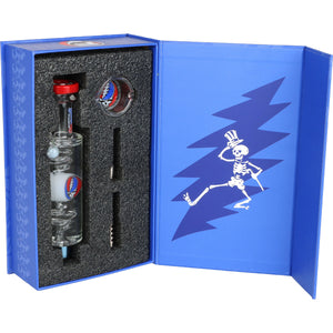 
                  
                    Load image into Gallery viewer, Grateful Dead x Pulsar Steal Your Face Glycerin Glass Dab Straw - 8.5&amp;quot;
                  
                