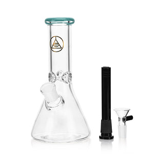 
                  
                    Load image into Gallery viewer, Daily Driver 8&amp;quot; Beaker w/ American Color Accents - Turquoise
                  
                