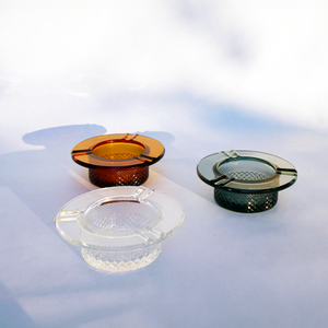 
                  
                    Load image into Gallery viewer, Vintage Style Glass Ashtray - Clear
                  
                