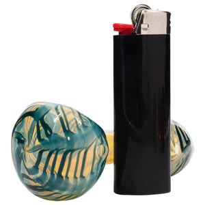 
                  
                    Load image into Gallery viewer, LA Pipes Twisty Cane Spoon Glass Pipe (Various Colors)
                  
                