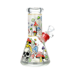 
                  
                    Load image into Gallery viewer, Monstrous Mushroom Mashup Beaker Glass Water Pipe - 8&amp;quot;/ 14mm F / Designs Vary
                  
                