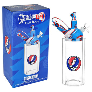 
                  
                    Load image into Gallery viewer, Grateful Dead x Pulsar Silicone &amp;amp; Glass Gravity Water Pipe - 11&amp;quot;
                  
                