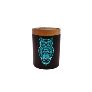 
                  
                    Load image into Gallery viewer, Owllusion Turquoise Stash Jar
                  
                