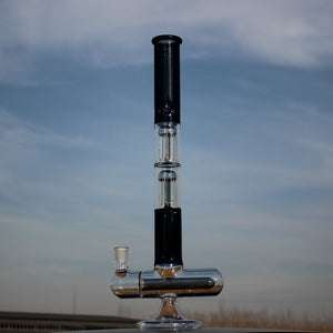 
                  
                    Load image into Gallery viewer, Inline and Dual Arm Percolated Glass Water Pipe 18&amp;quot;
                  
                
