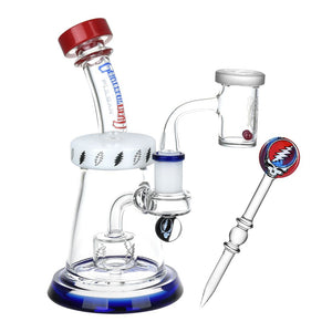 
                  
                    Load image into Gallery viewer, Grateful Dead x Pulsar Lightning Bell Dab Rig Set - 7.5&amp;quot; / 14mm F
                  
                