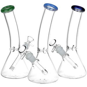
                  
                    Load image into Gallery viewer, Classic Bent Neck Beaker Glass Water Pipe | 14mm F | Colors Vary
                  
                