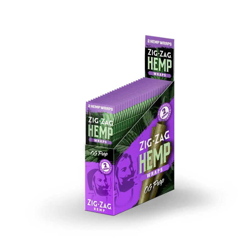 
                  
                    Load image into Gallery viewer, Zig Zag Hemp Wraps - 2pk 25pcs
                  
                