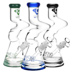 
                  
                    Load image into Gallery viewer, Gold Zong Beaker Water Pipe - 11&amp;quot; / 14mm F / Colors Vary
                  
                