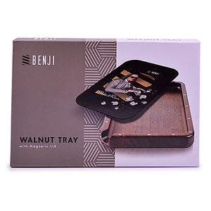 
                  
                    Load image into Gallery viewer, Benji - Walnut Tray w/ Magnetic Lid Kit - Make it Rain
                  
                