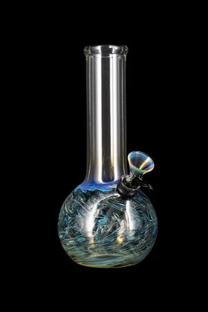 
                  
                    Load image into Gallery viewer, Raked Tiger Stripe Accented Beaker Bong 8&amp;quot;
                  
                
