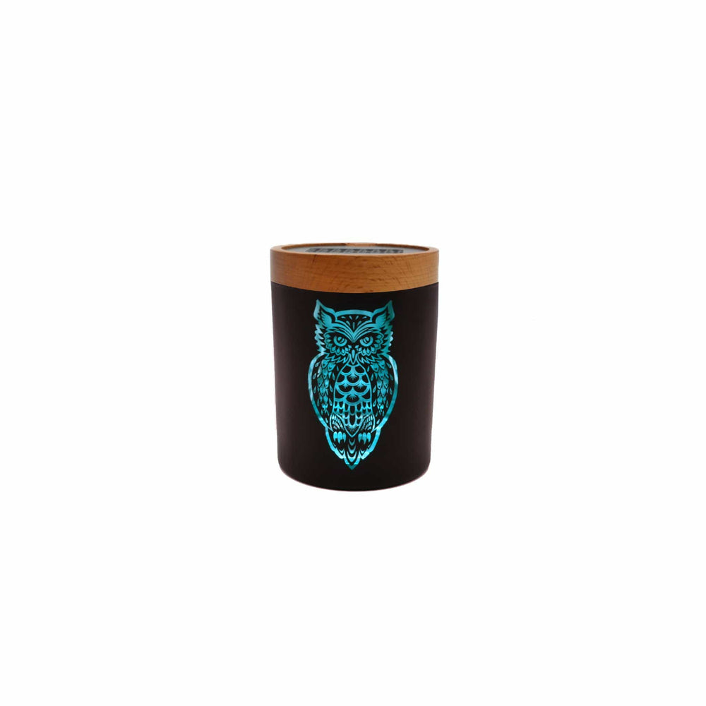 
                  
                    Load image into Gallery viewer, Owllusion Turquoise Stash Jar
                  
                