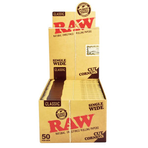 
                  
                    Load image into Gallery viewer, RAW Cut Corners Rolling Papers | Single Wide
                  
                