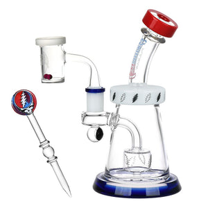 
                  
                    Load image into Gallery viewer, Grateful Dead x Pulsar Lightning Bell Dab Rig Set - 7.5&amp;quot; / 14mm F
                  
                