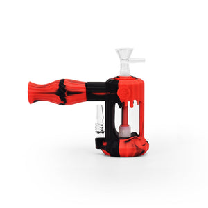 
                  
                    Load image into Gallery viewer, 6&amp;#39;&amp;#39; Duality Silicone Dual Use Bubbler - Black &amp;amp; Red
                  
                