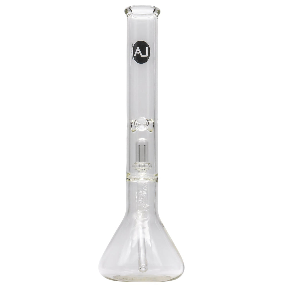 
                  
                    Load image into Gallery viewer, Thick Glass Beaker Showerhead Perc Bong
                  
                