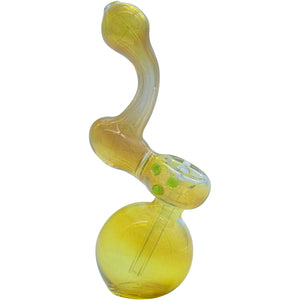
                  
                    Load image into Gallery viewer, Silver Fumed Sherlock Bubbler Pipe (Various Colors)
                  
                