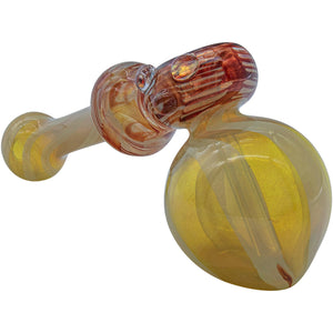
                  
                    Load image into Gallery viewer, Fumed Hammer Bubbler Pipe (Various Colors)
                  
                