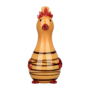 
                  
                    Load image into Gallery viewer, A Fowl Most Friendly Glass Hand Pipe - 4.5&amp;quot; / Colors Vary
                  
                