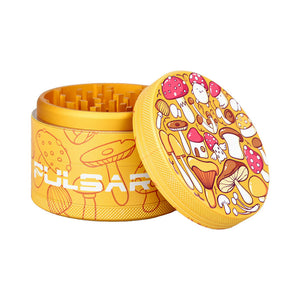 
                  
                    Load image into Gallery viewer, Pulsar Design Series Grinder with Side Art - Fungiside / 4pc / 2.5&amp;quot;
                  
                