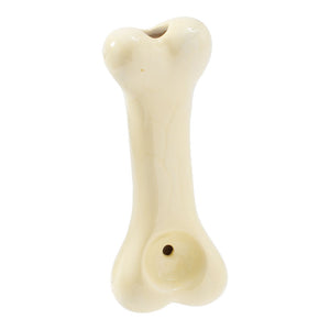 
                  
                    Load image into Gallery viewer, Dog Bone Ceramic Hand Pipe - 3.75&amp;quot;
                  
                