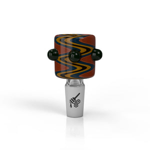 
                  
                    Load image into Gallery viewer, CYLINDER ZIG ZAG STRIPPED FLOWER BOWL PIECES
                  
                