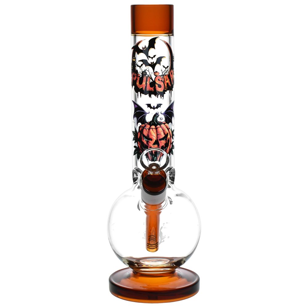 
                  
                    Load image into Gallery viewer, Halloween Round Ball Glass Water Pipe - 11.75&amp;quot; / 14mm F
                  
                